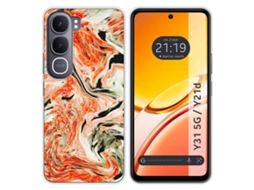 Capa Tumundosmartphone De Silicone Para Vivo Y31 5g / Y21d Com Estampa De Mármore 12 Padrões