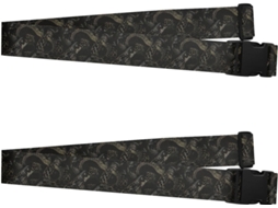 Conjunto De 2 Cintas Bagagem Cobra Midnight Black Gold Em Estilo Vintage, Cintas Ajustáveis Viagens Resistentes