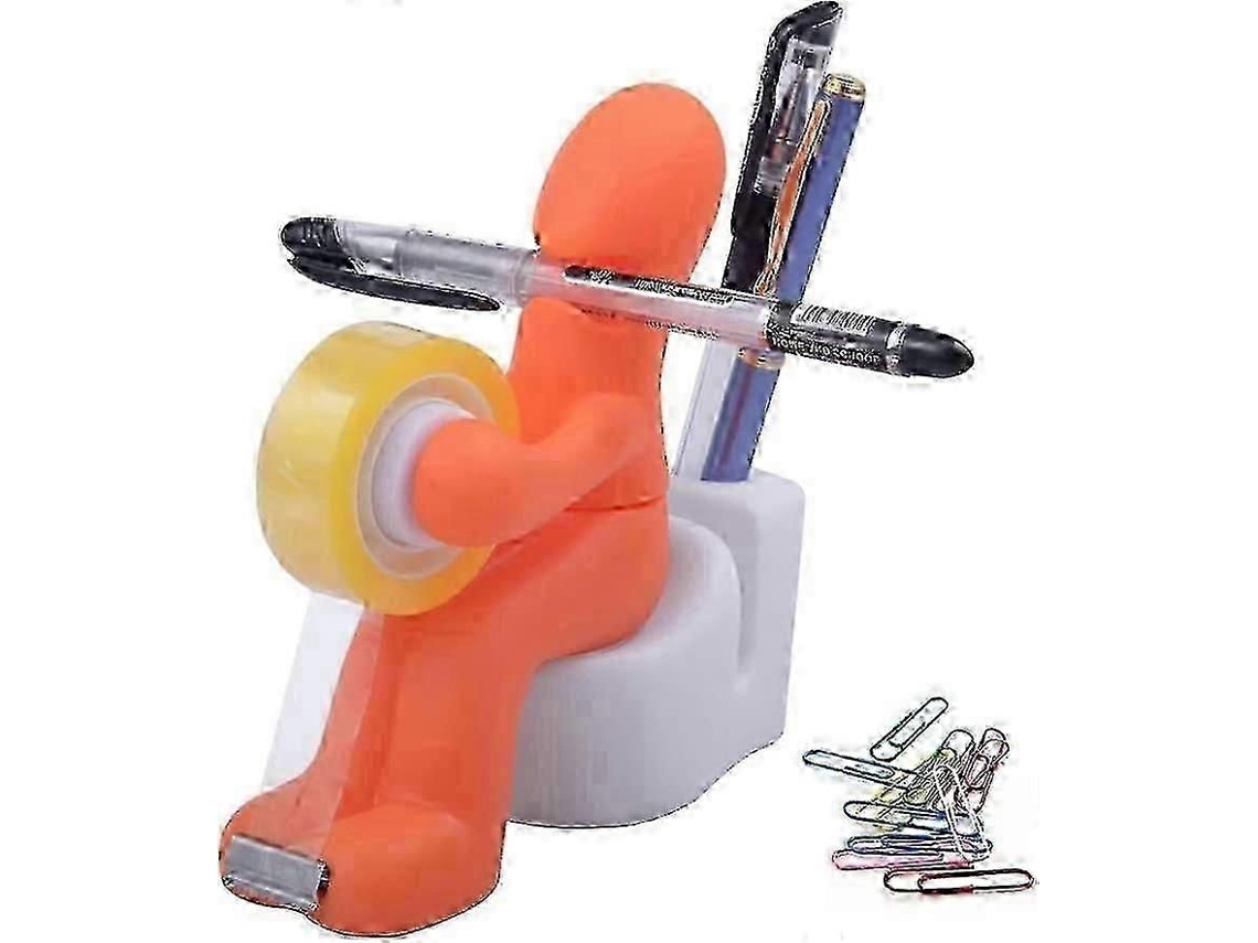 Material de Escritório The Butt Station, Dispensador Fita, Dispensadores Fita Escritório, com Clipes Pap El em Rolo para Armaz GOKOCO