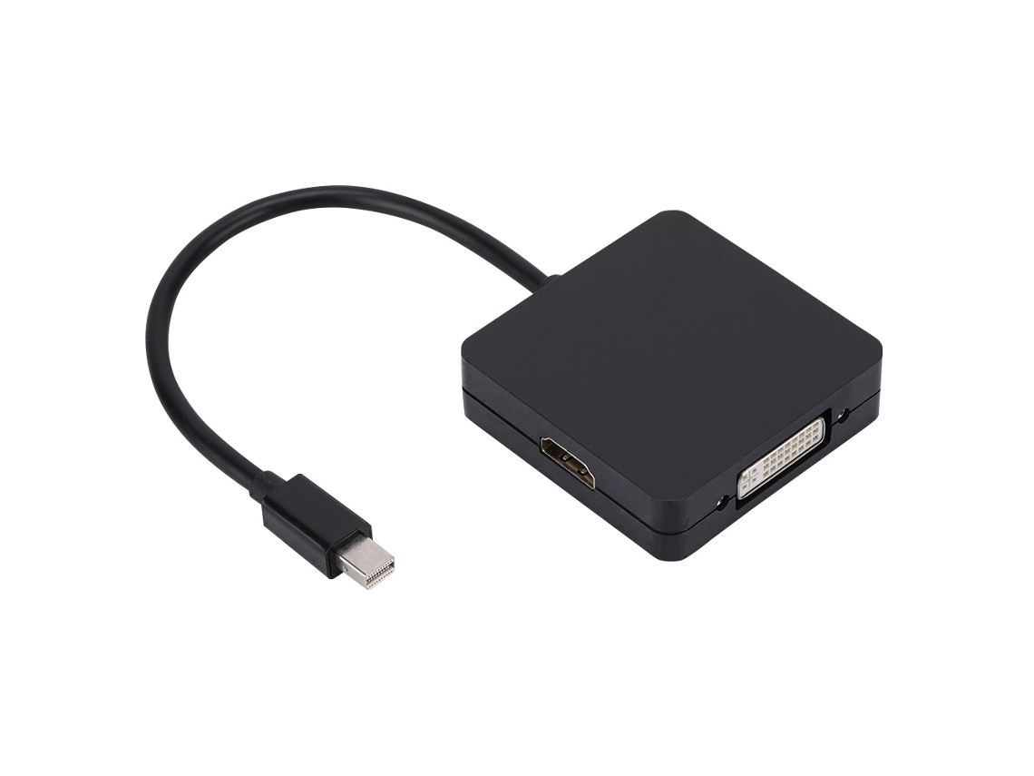 Adaptador Mini Displayport Para Hdmi, Dvi E Vga (3 Em 1)