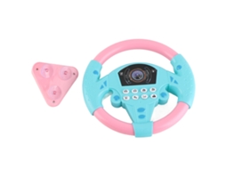 Ats volante de Copiloto Educativo para Bebês com Música Brinquedo Inteligente para Crianças (rosa Azul)