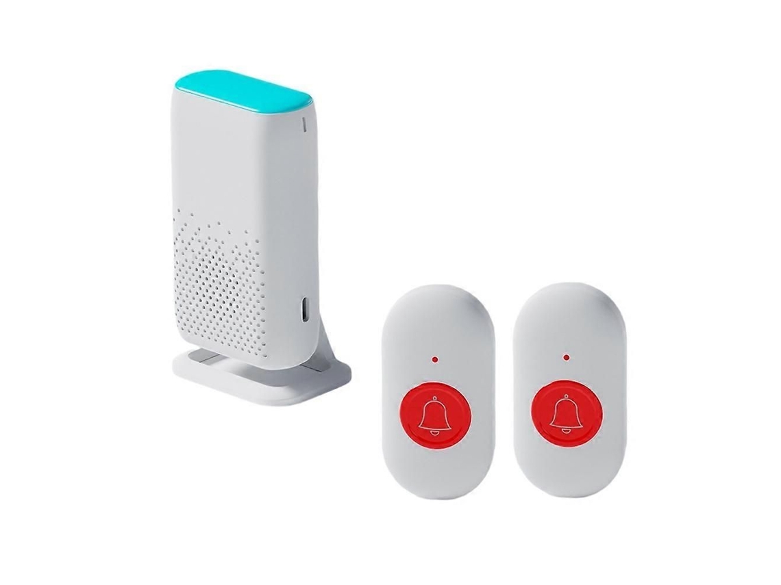 Campainha Inteligente Sem Fio Com Vibração Intermitente, Pager De Emergência À Prova D'água Para Idosos E Sistema De Alerta De Enfermagem.