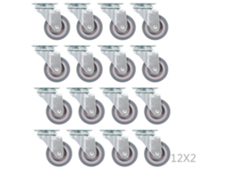 144 Pcs Rodas Giratórias 50 Mm MAISON EXCLUSIVE