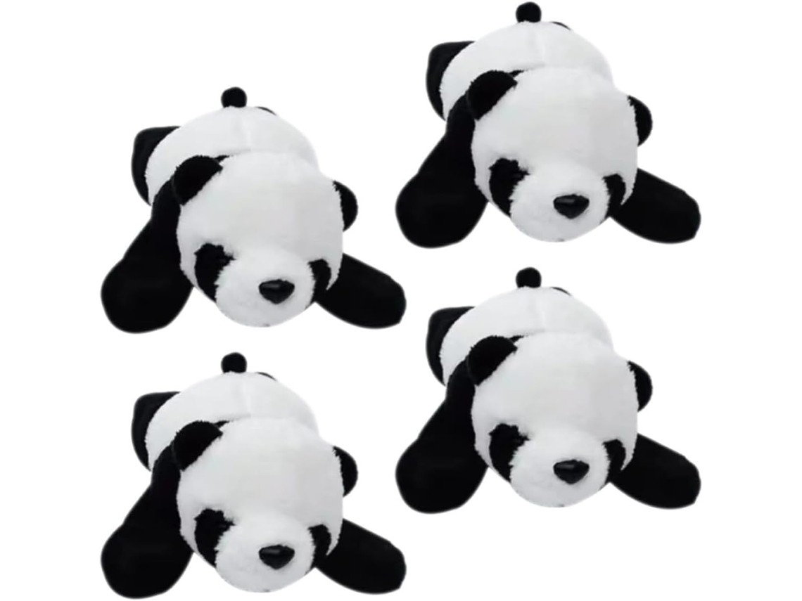 Ímã De Geladeira Pelúcia Em Formato Panda, 4 Peças, Adoráveis