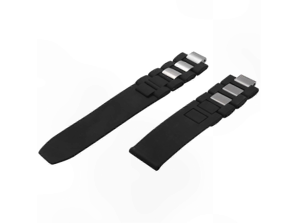 Pulseira De Relógio De Silicone Preta De 20 Mm, Compatível Com Vários Modelos. Olysi Shop