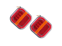 Luzes Traseiras De Led Para Reboque, 2 Unidades, Função De Três Cores, À Prova D'água Ip67.