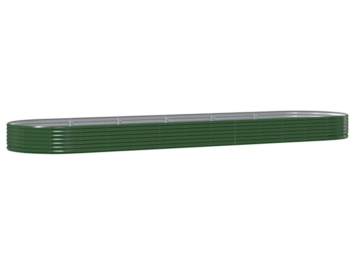 Garden Raised Bed, Garden Raised Beds Vidaxl Verde Aço (523 X 140 X 36 Cm)