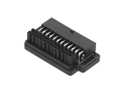Adaptador Atx De 24 Pinos 90 Fêmea Para Macho Em Ângulo Reto Para Fonte De Alimentação De Pc Desktop Com Led E Tampa Superior Em Abs Aquaforge