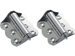 Dobradiça De Porta Com Fechamento Automático, 2 Peças Em Aço Inoxidável Prateado, Substituição Para Tela