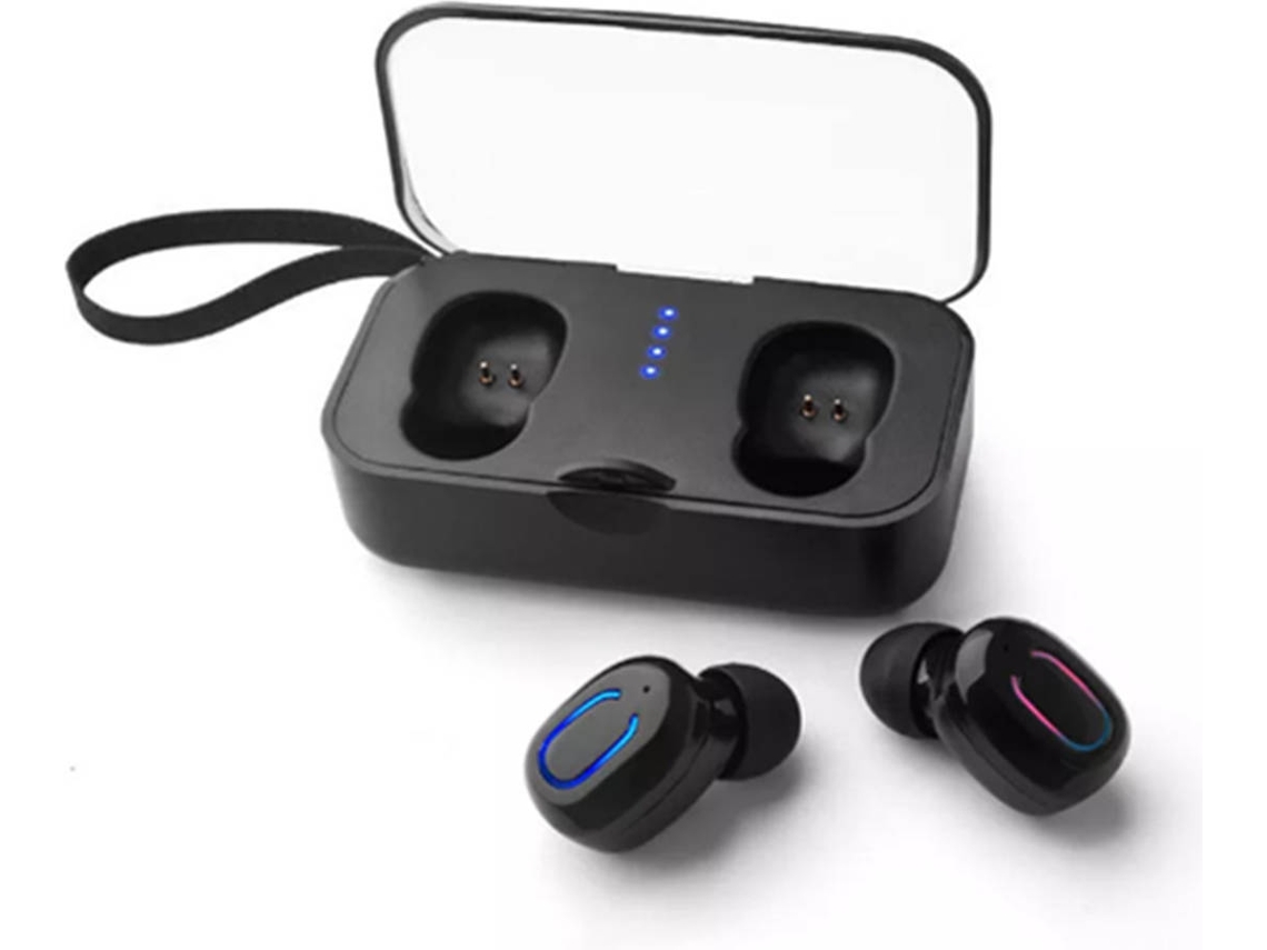 Auriculares Bluetooth True Wireless WJS CT0831 (In Ear - Microfone - Preto)