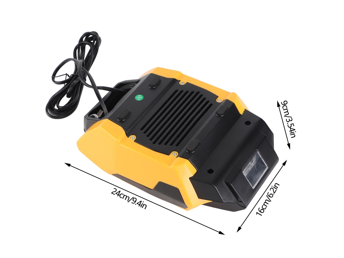 Laxiscreed Inflador De Pneus Com Display Digital E Luz Led Para Reparação Rápida