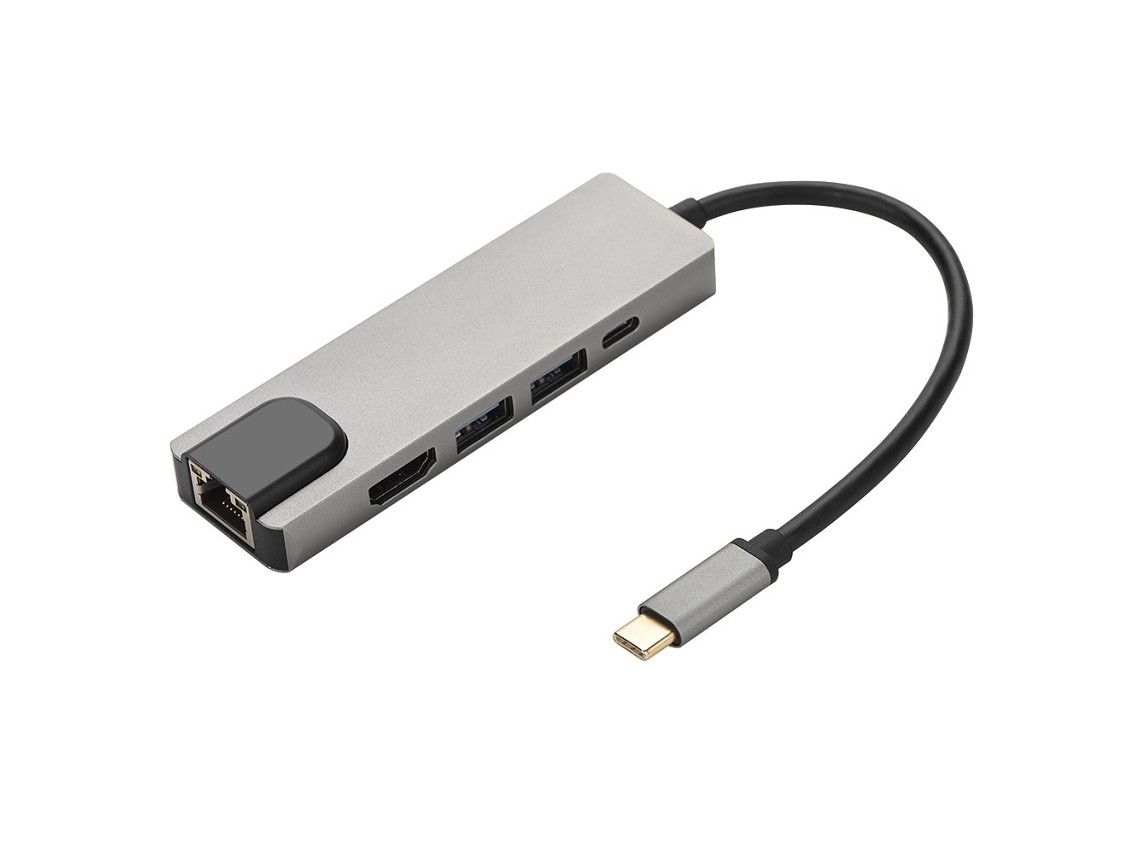 Golden Light Type-c Docking Station (hdmi And Gigabit Ethernet)