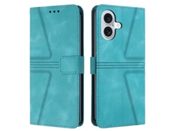Capa De Couro Para Iphone 17 - Triangular - Cor Sólida