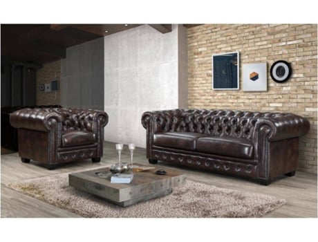 Poltrona LINEA SOFA Brenton (Pele - Castanho - 73x105x96 cm)