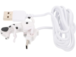 Cabo De Carregamento Usb Tipo C Creative Dog, Carregamento Rápido Em Plástico.