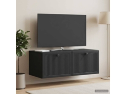 Vidaxl Gabinete De Tv De Parede Preto 78,5 X 41 X 30 Cm