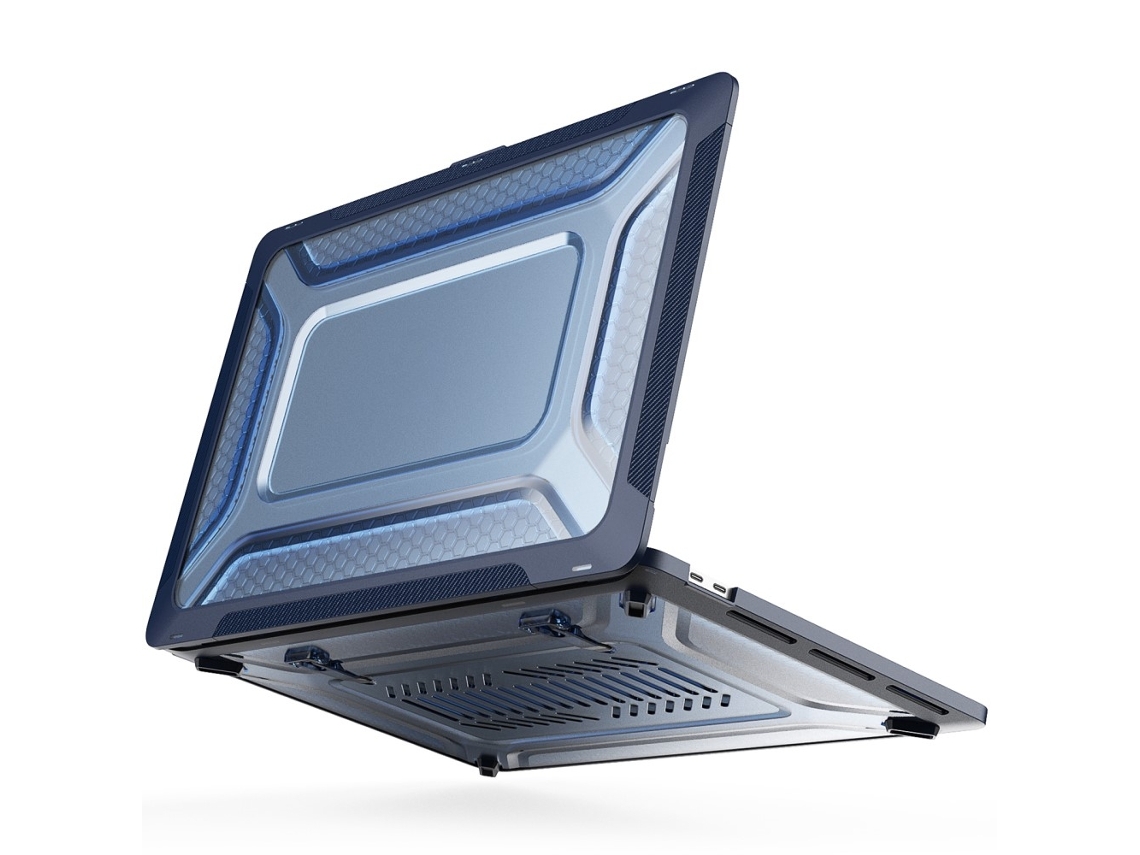 Capa Para Macbook Pro 16 2019 Com Suporte Azul Safira Brilvibera