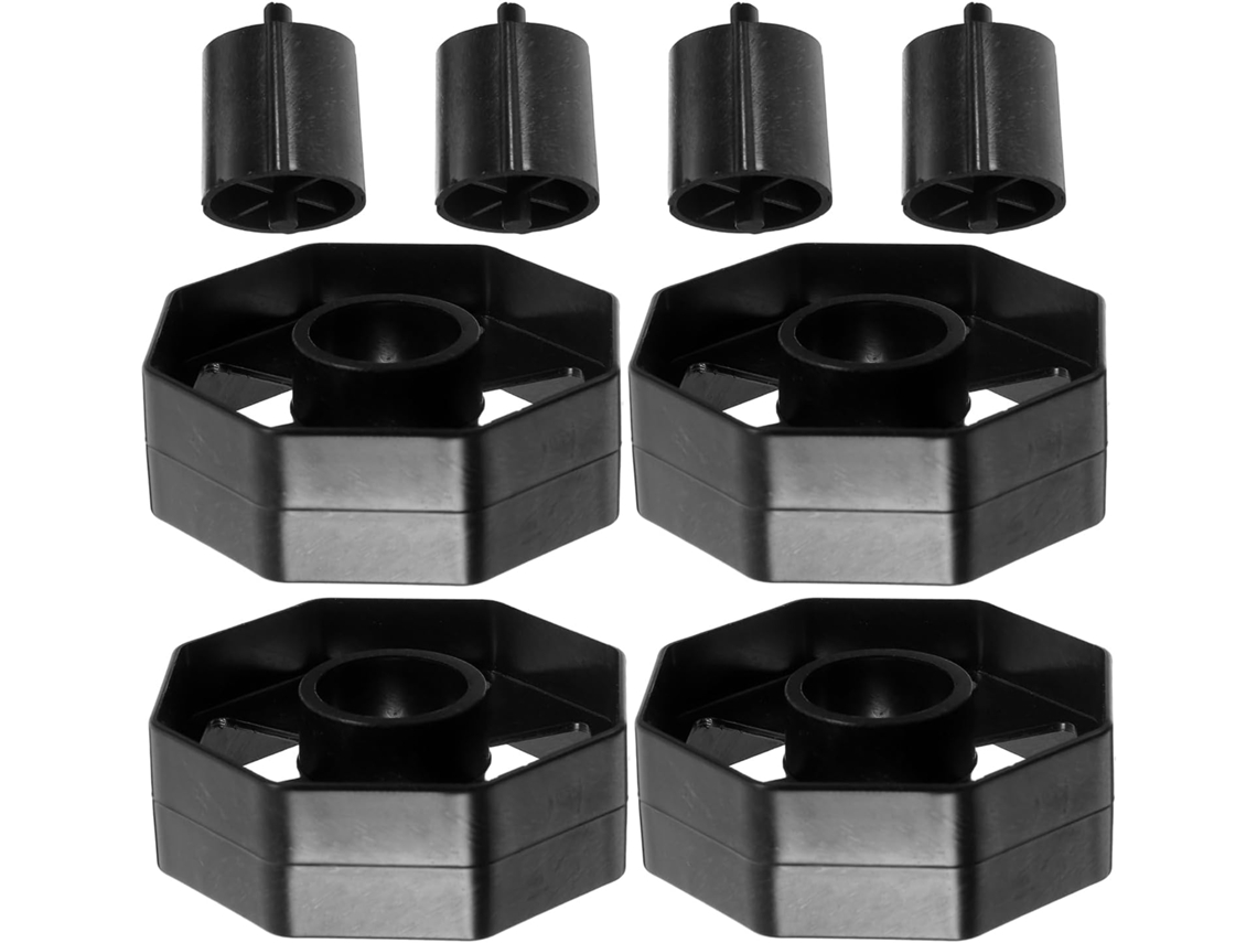 Rolos de plástico e desempenho padrão, fácil instalação e recarga, conjunto de 4 peças para dispensador de adesivo Fita.