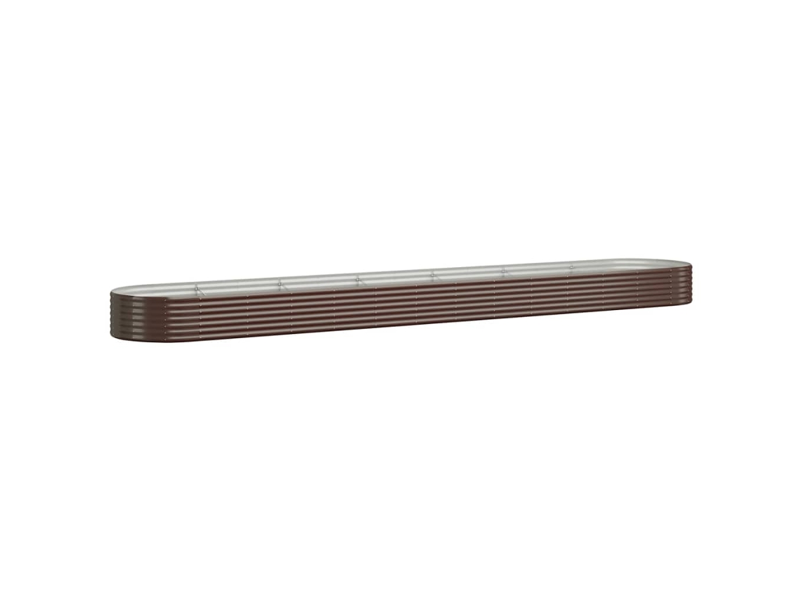 Garden Raised Bed, Garden Raised Beds Vidaxl Marrom Aço (544 X 100 X 36 Cm)