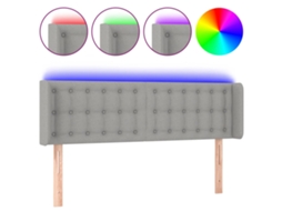 Led Headboard, Led Headboards Vidaxl Cinzeto Tecido (147 X 16 X 78/88 Cm)