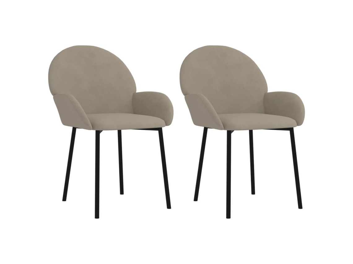 Dining Chair, Dining Chairs Vidaxl Cinzeto Veludo (n/a)