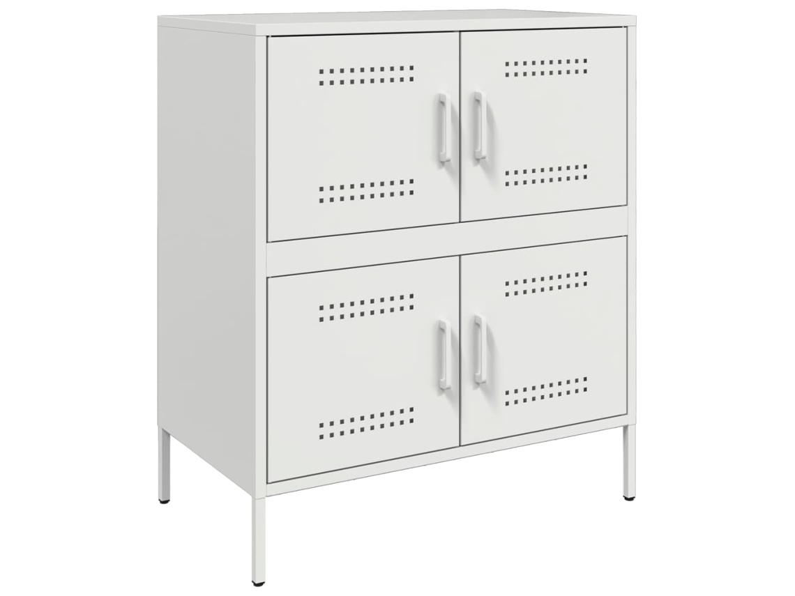Aparador 68x39x79 Cm Aço Branco MAISON EXCLUSIVE