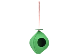 Comedouro Pendente de Tecido de Feltro com Telhado em Cúpula para Jardim e Varanda