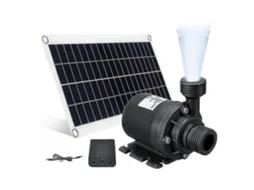 Bomba de água solar de 50 W, 800 L/h, 12 V DC, compatível com fonte de jardim silenciosa 