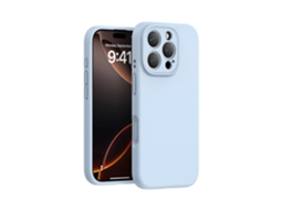 Capa De Silicone Líquido Para Iphone (azul Celeste, Iphone 16), Cor Sólida, Capa Protetora De Peça Única Com Cobertura Total.