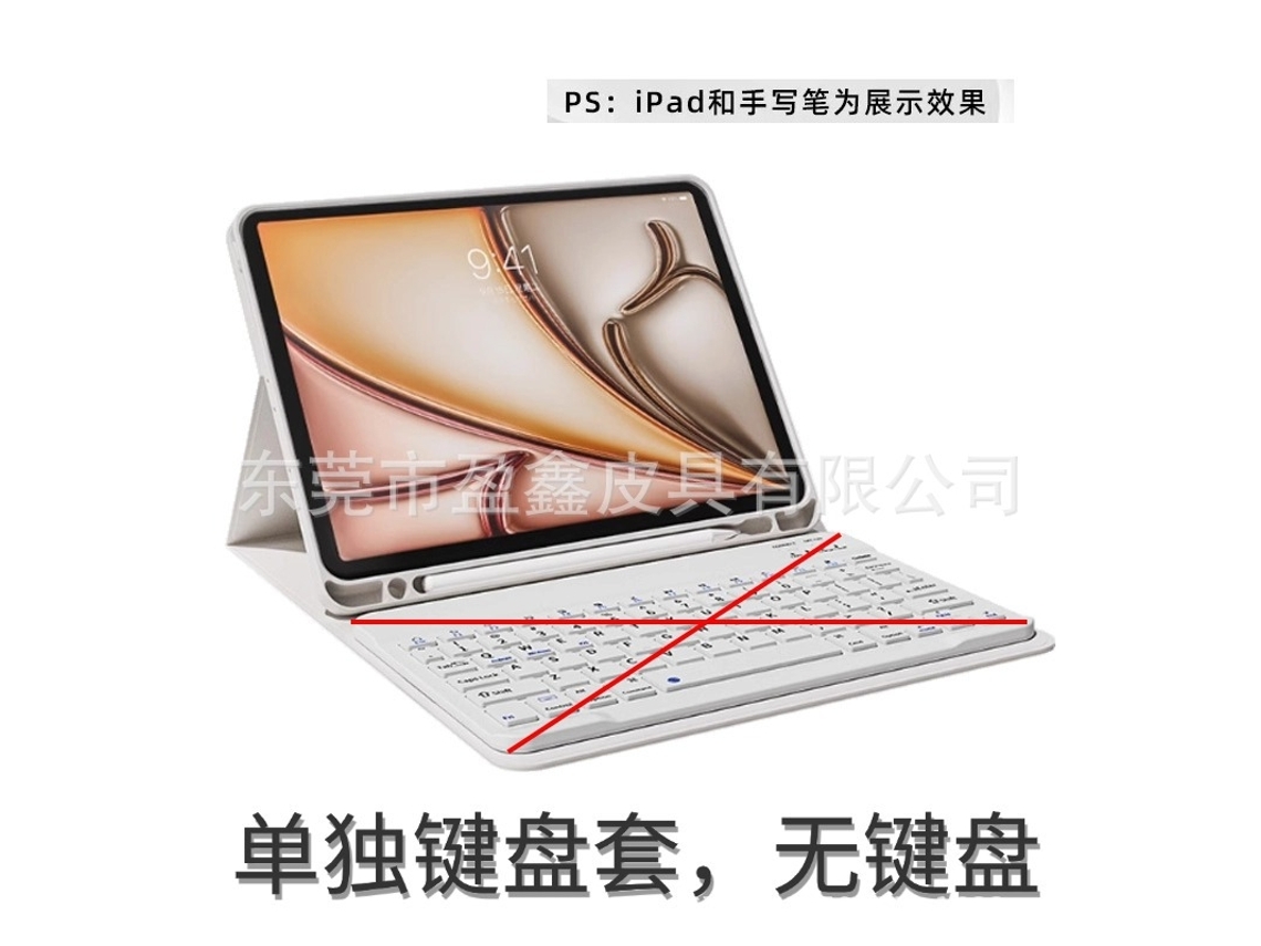 Capa Para Ipad Air 4/5 De 10,9 Cinza Com Compartimento Caneta, Textura Aveludada, Teclado Separado E Proteção Alça Magnética Tuotuo