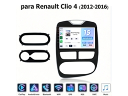 Ecrã 10 Polegadas Android 15 Para Renault Clio 4 2012-2016 4gb+64gb Wifi 8 Núcleos Gps Hexinex