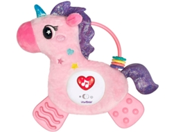 Unicórnio Musical Rosa com Luz e Som, 24 Cm LLOPIS
