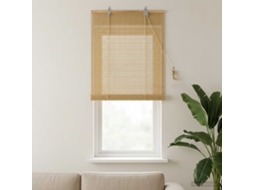 Vidaxl Estores De Rolo Natural 50 X 160 Cm Bambu