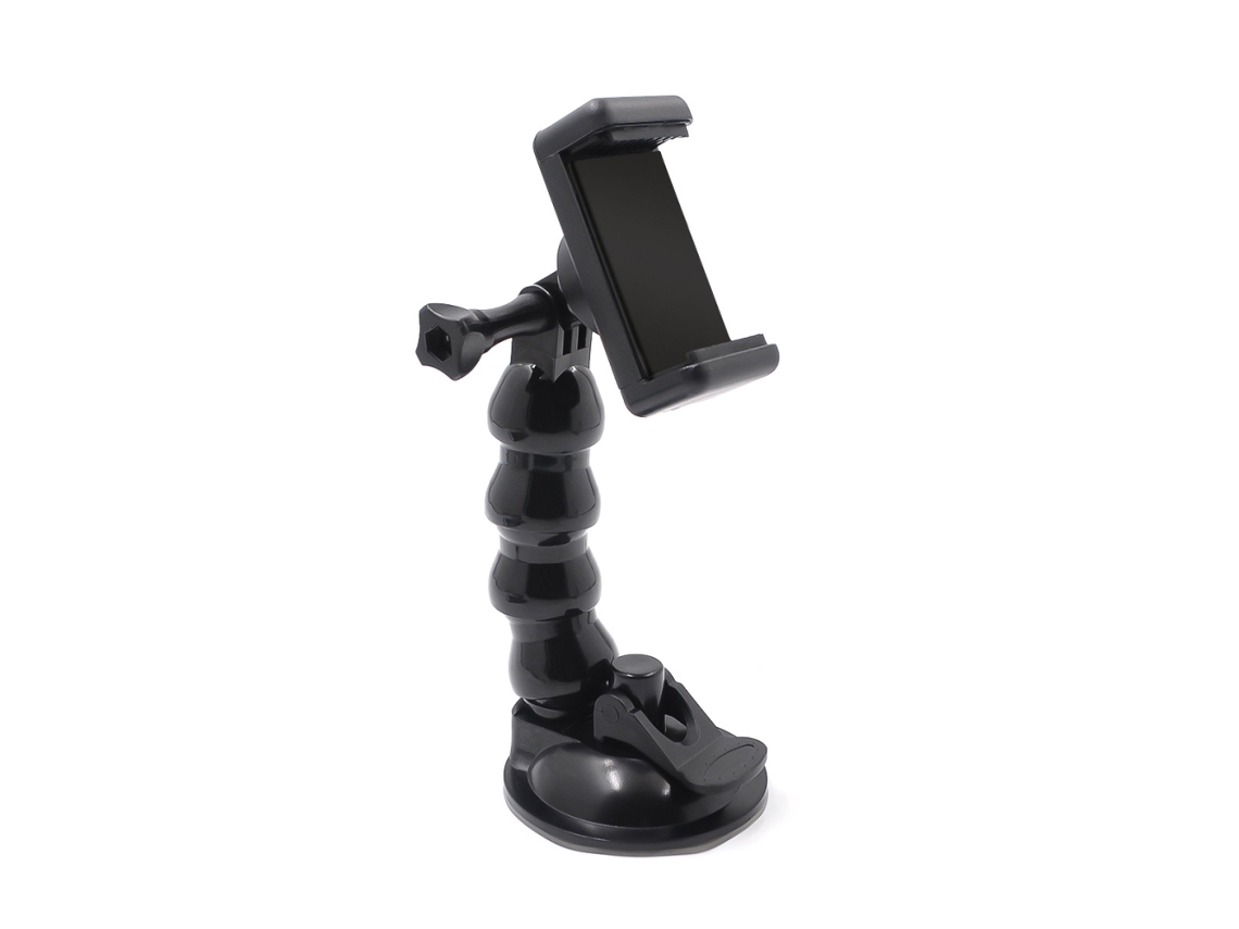 Suporte para carro com ventosa, compatível com câmeras de ação e celulares EOOCOO