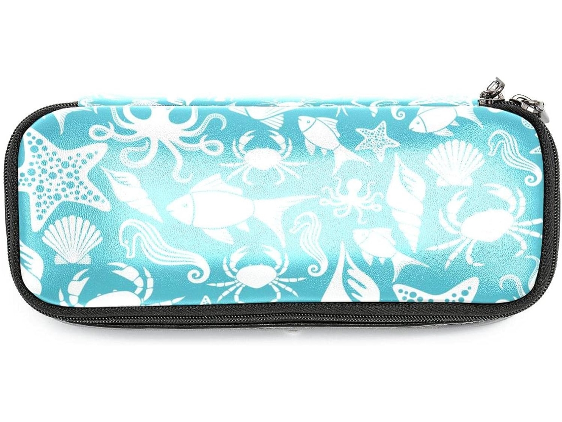 Este caderno com estampa de animais marinhos e oceânicos, de grande capacidade, é ideal para escola, mesa de trabalho, adultos e crianças.