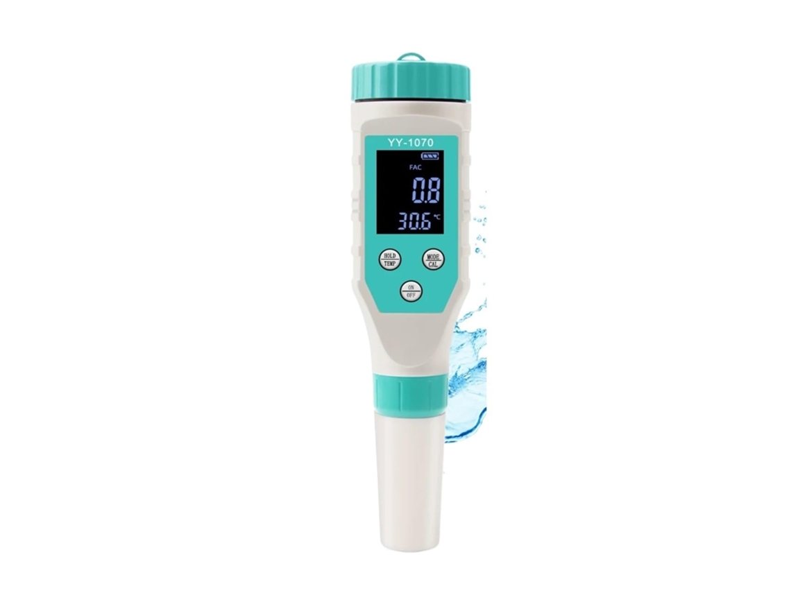 Medidor De Ph E Cloro 7em 1 Para Piscinas, Profissional Testes Sal Orp Tds Ec Fac, Analisador Qualidade Da