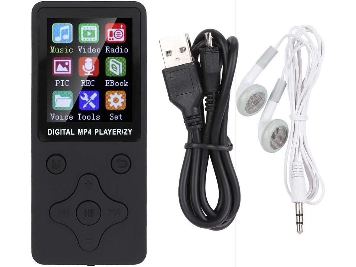 Reprodutor De Mp3 Portátil 8gb, Reprodutor De Áudio Digital Bluetooth 1, 8 Polegadas, Reprodutor De Áudio Mp4 Com Música