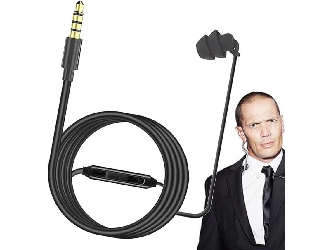 Fone De Ouvido Com Fio Um Lado, Intra-auricular Do Outro.