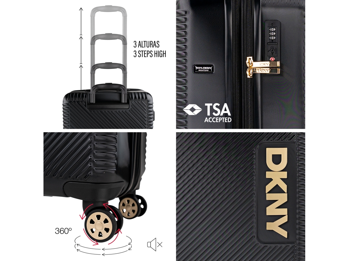 Dkny 3105 Conjunto de Malas para Pc Metro Preto DKNY (49x77x31 Cm 100l)