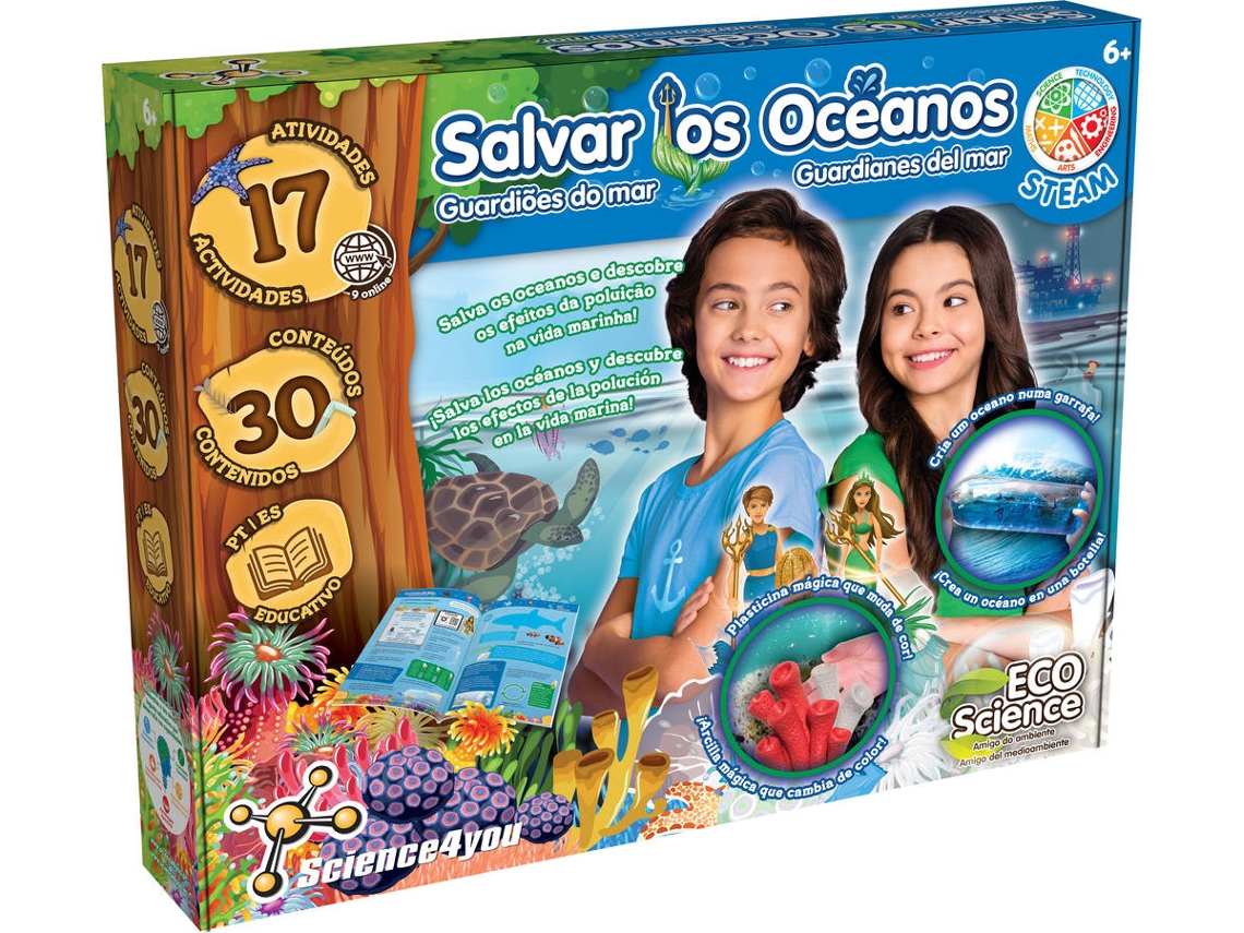 Jogo Educativo SCIENCE4YOU Salvar Os Oceanos (Idade Minima: 6 anos)