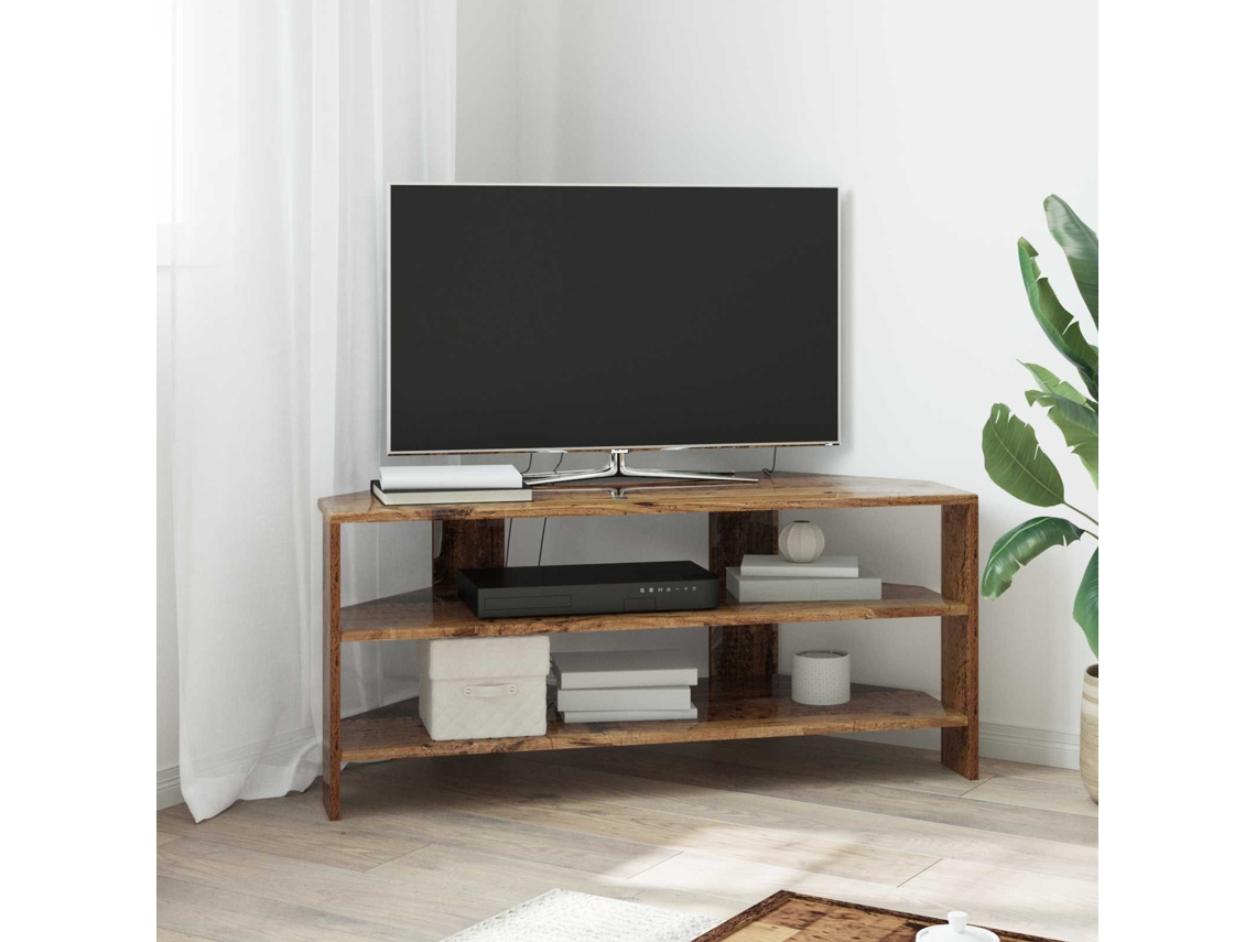 Vidaxl Armáriodetvdecanto Madeira Antiga 102x40,5x45cm
