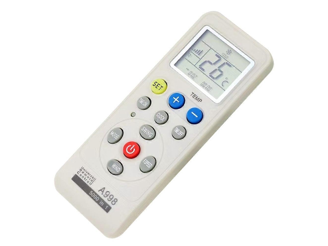 Controle Remoto Universal Para Ar Condicionado Com Tela Lcd, 5000 Funções Em 1, Baixo Consumo De Energia