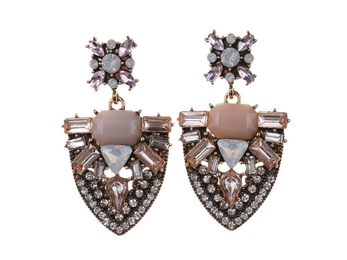 Brincos Para Mulheres Com Strass Presente Delicado Decoração Elegante