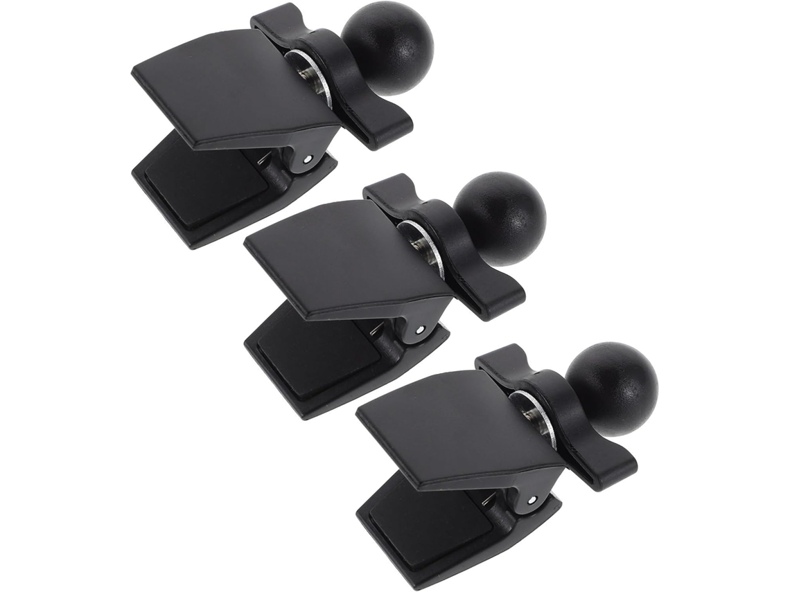 Suporte Para Celular Veicular Com Base Esférica De 17 Mm (3 Peças) E Clipe Para Saída De Ar.