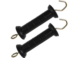 Conjunto De Maçaneta Para Portão Cerca Elétrica Com Gancho Portátil E Material Pp Resistente Gado Fazendas