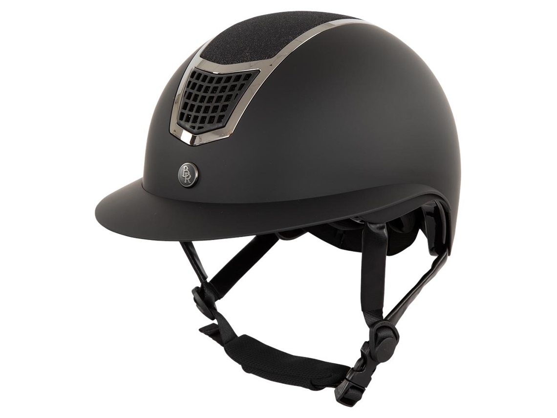 Capacete de Equitação com Lantejoulas e Viseira Polo BR EQUITATION Lambda Plus Glitter