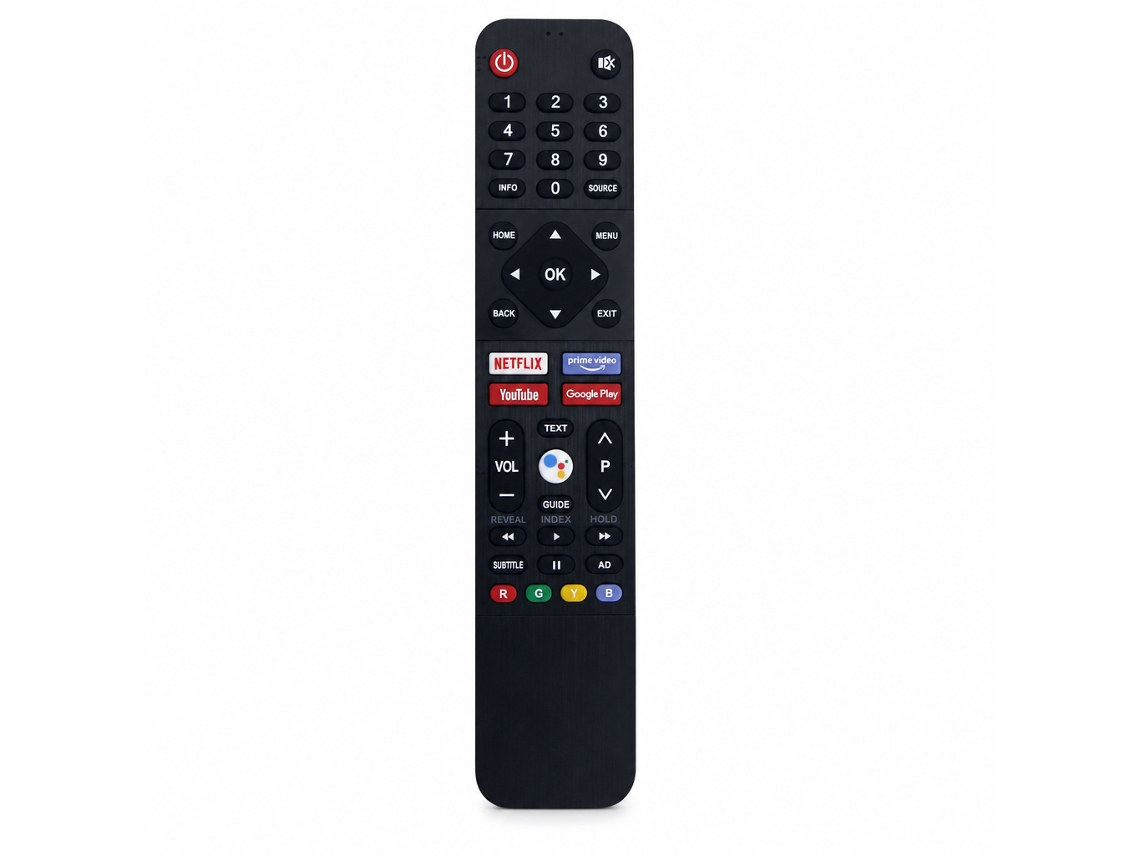 Comando Tv Infravermelho Preto Compatível Com Skyworth 539c-268919, 268951, 268901 E 43u20, Sem Voz_dae