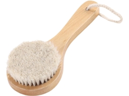 Escova Corporal Com Cabo De Madeira, 20cm, Leve, Para Massagem No Banho, Cerdas Macias, Ideal Para Uso Profissional Nas