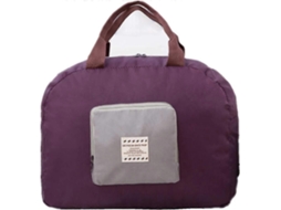 1 Unidade de Bolsa Dobrável para Viagem, Leve, para Bagagem, Bolsa de Transporte, Bolsa de Armazenamento Impermeável GOKOCO (roxa)
