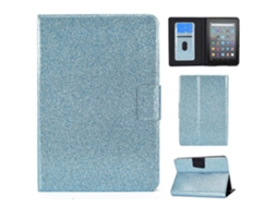 Capa de couro inteligente Webake para tablet Amazon Kindle Youth (lançamento de 2022) com verniz e glitter
